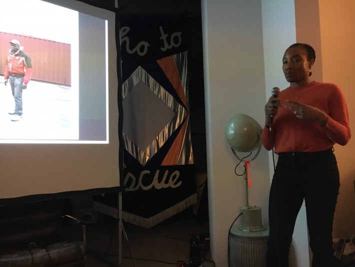 Vorstellung der neuen Reisestipendiat*innen: Karimah Ashadu präsentiert ihre Arbeiten (Fotos privat)